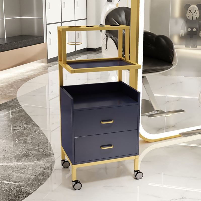 salon cheap hair salon trolley cart with wooden trolley HB-G725
