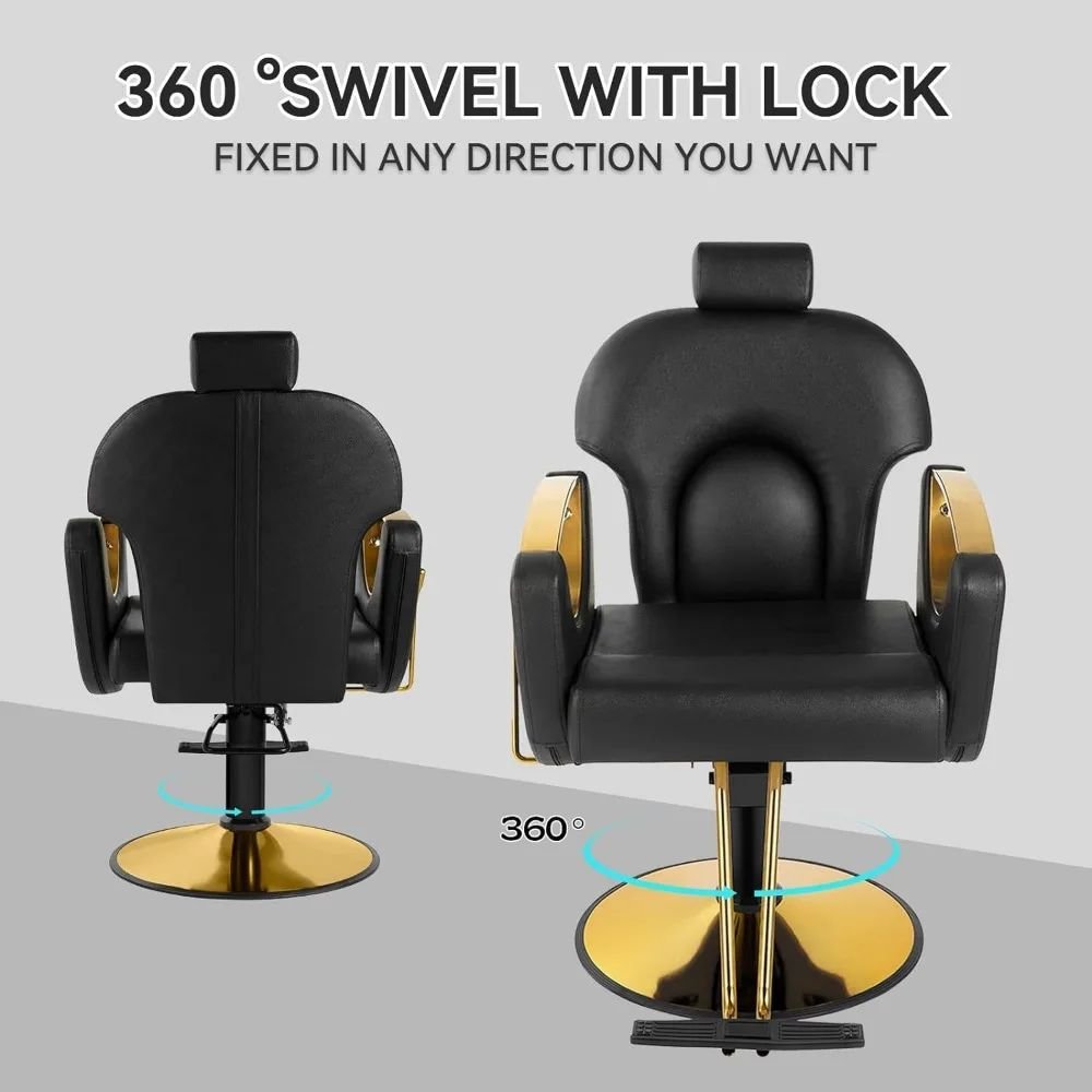 Barber Chair Salon Furniture Chair for Hair Stylist,Multi-Function Shampoo Tattoo Chair Beauty Salon Equipment for Barber shop