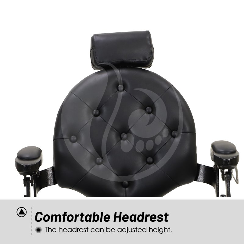 Modern Luxury Stainless Steel Barber Chairs For Hair Cutting Reclining Barber Chairs Barbershop Chairs For Hairdressing