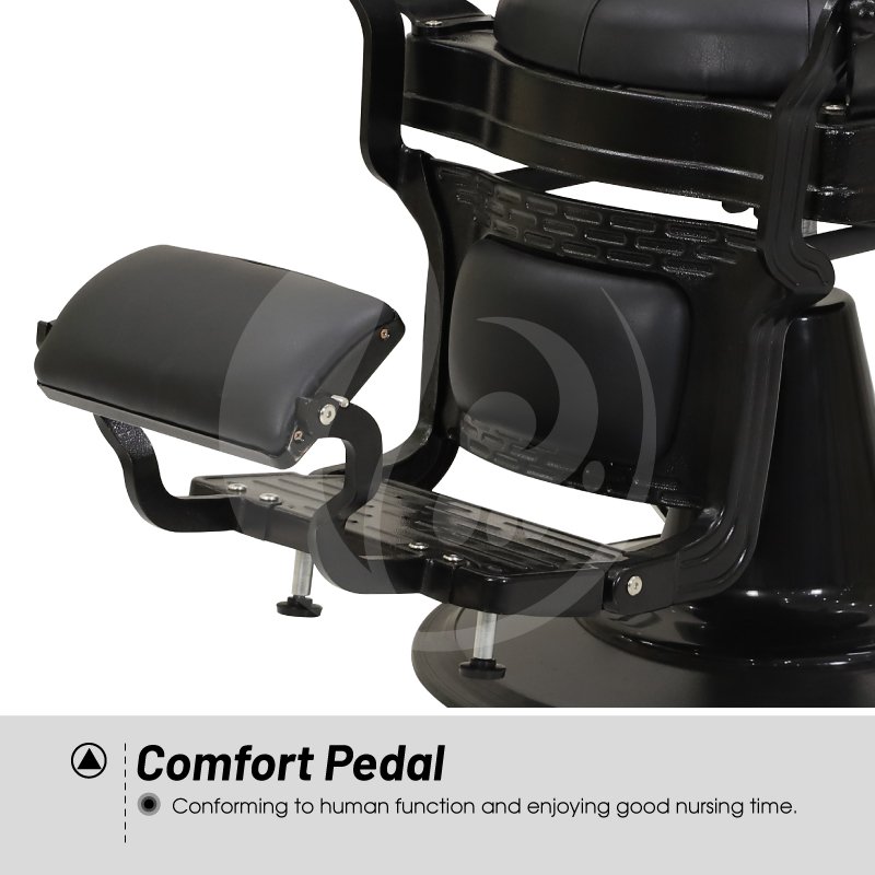 Modern Luxury Stainless Steel Barber Chairs For Hair Cutting Reclining Barber Chairs Barbershop Chairs For Hairdressing