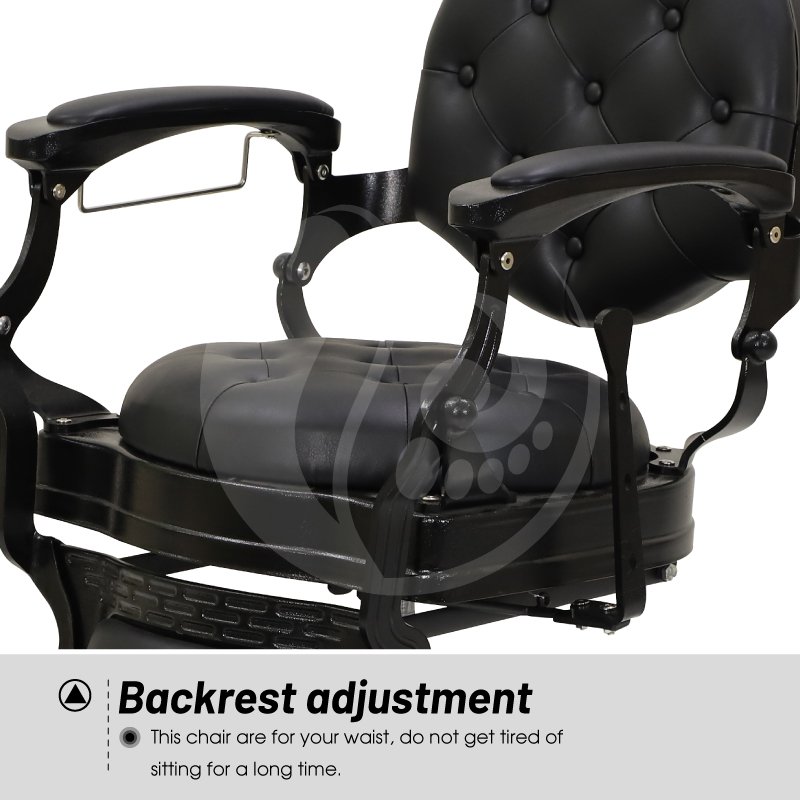 Modern Luxury Stainless Steel Barber Chairs For Hair Cutting Reclining Barber Chairs Barbershop Chairs For Hairdressing