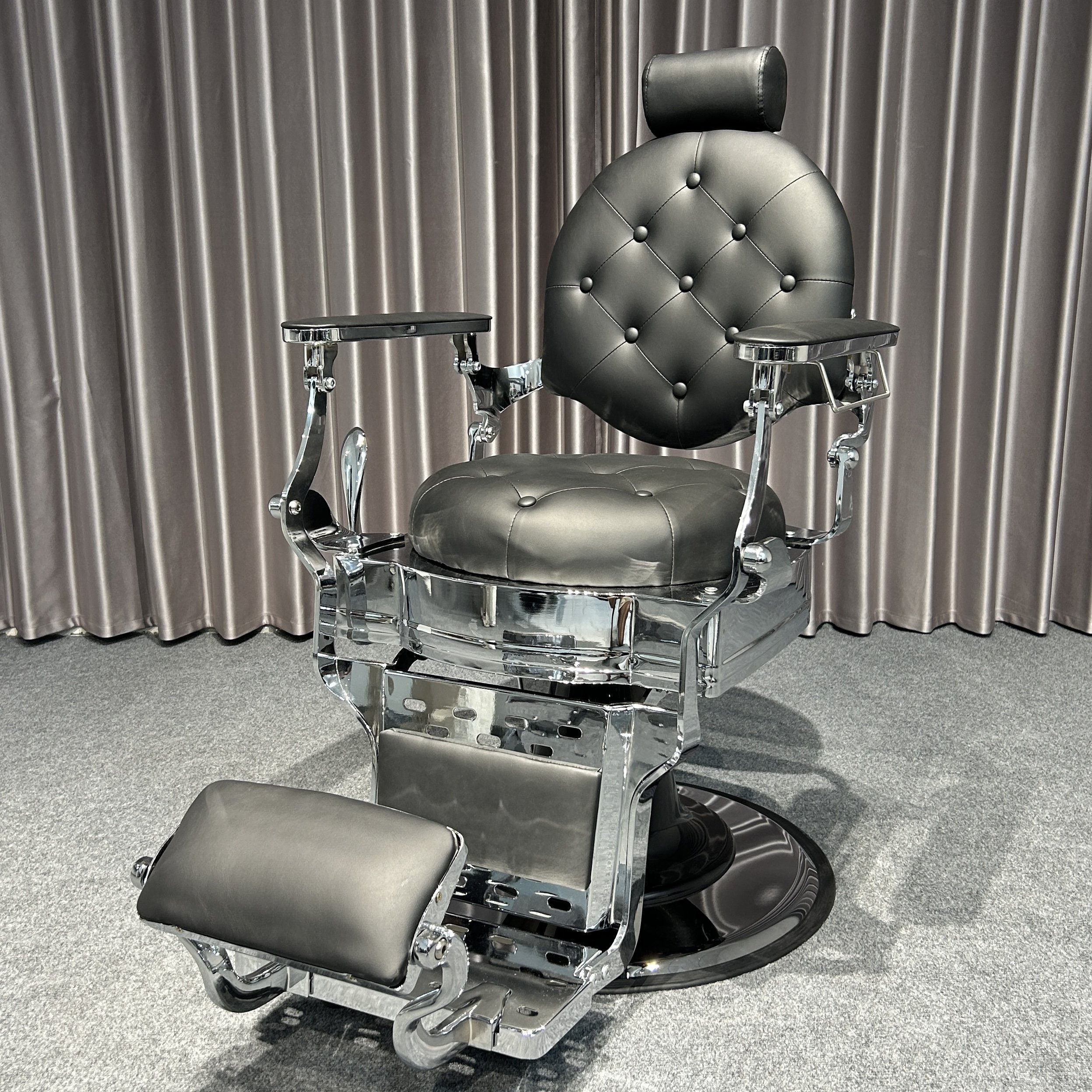 High Quality Vintage Antique Hydraulic Styling Barber Chair for Commercial Use Heavy-Duty Beauty Salon Furniture