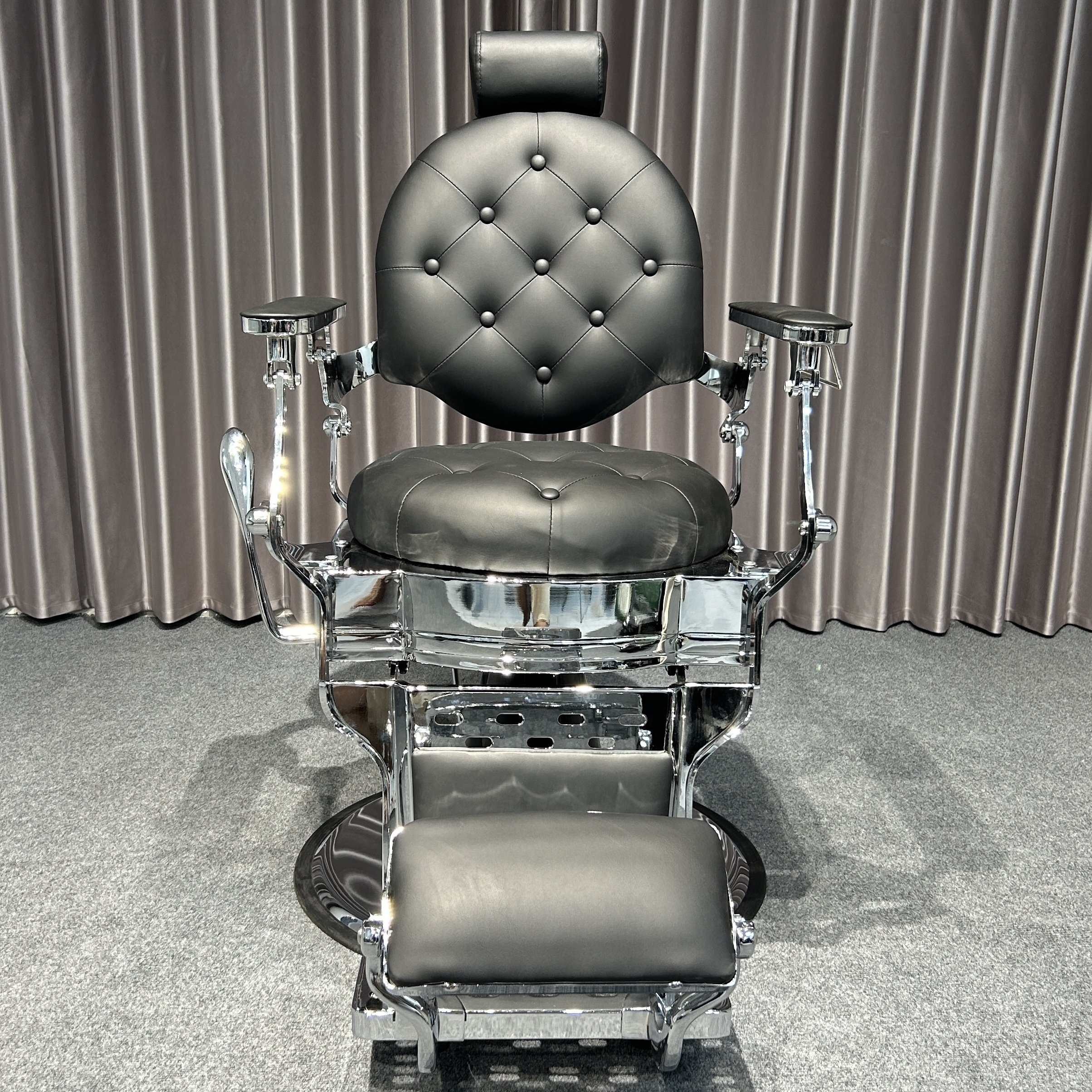 High Quality Vintage Antique Hydraulic Styling Barber Chair for Commercial Use Heavy-Duty Beauty Salon Furniture