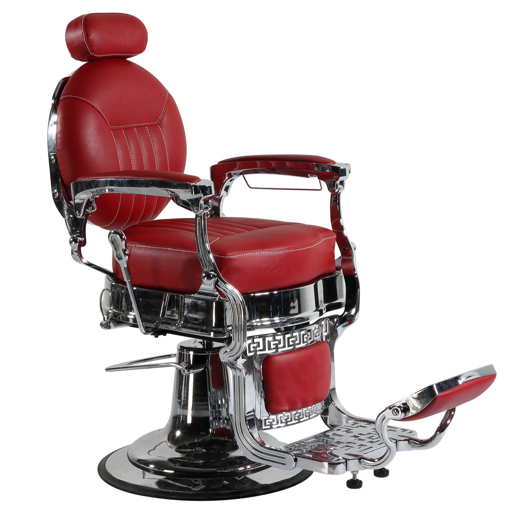 Barber Chair for Sale Heavy Hydraulic Salon Barber Chair Golden Hot Selling Antique Barber Chairs Gold Leather Wooden Packing