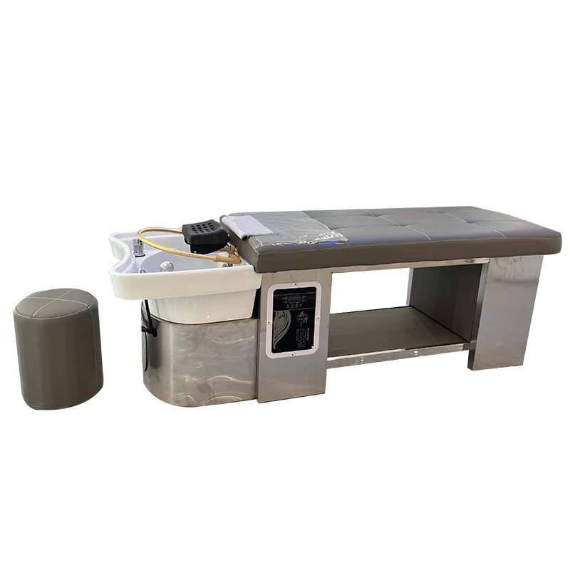 Head spa facial bed separate shampoo basin water circulation salon washing thai hair massage shampoo bed with ce certificate