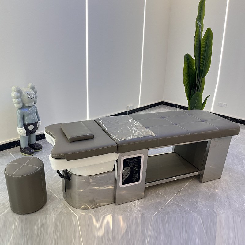 Head spa facial bed separate shampoo basin water circulation salon washing thai hair massage shampoo bed with ce certificate