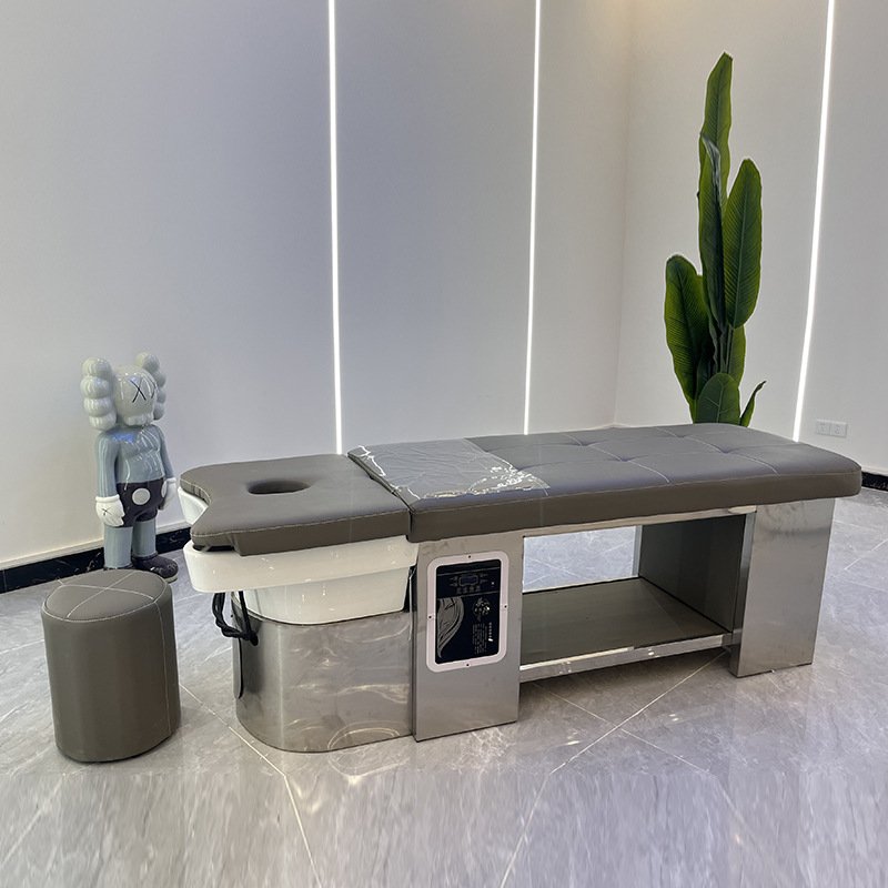 Head spa facial bed separate shampoo basin water circulation salon washing thai hair massage shampoo bed with ce certificate
