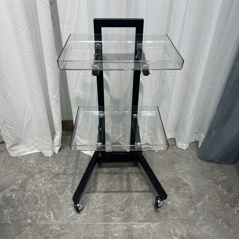 Professional Aluminium Hair Salon Trolley Plastic Beauty Wheel for Hotels Workshops Supermarkets Dining Schools Bedrooms