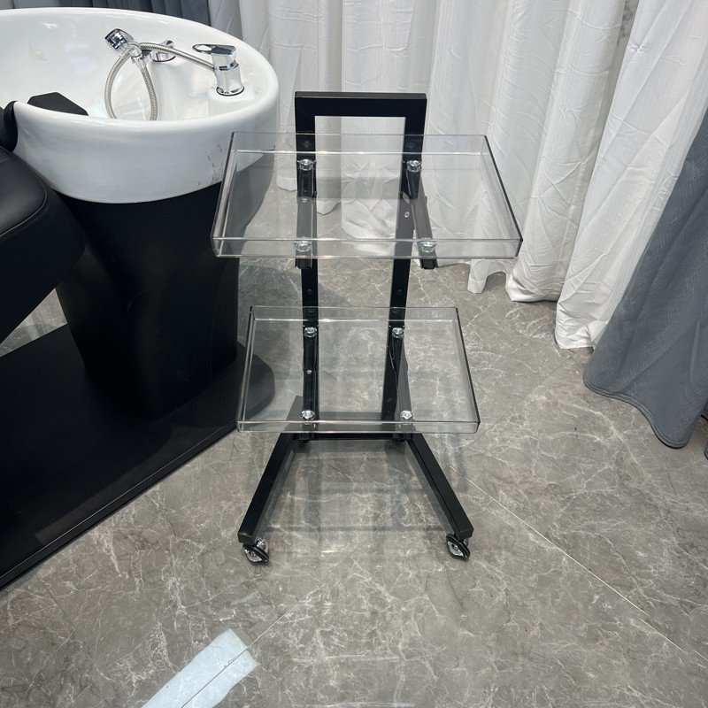 Professional Aluminium Hair Salon Trolley Plastic Beauty Wheel for Hotels Workshops Supermarkets Dining Schools Bedrooms
