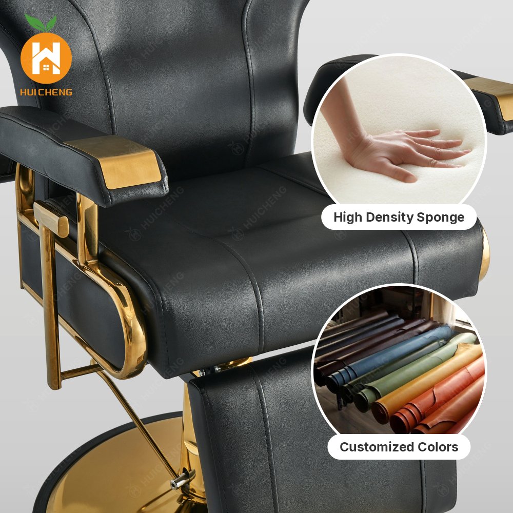 Vintage salon equipment heavy duty leather modern beauty salon barber shop beauty chair ZY-BC8801