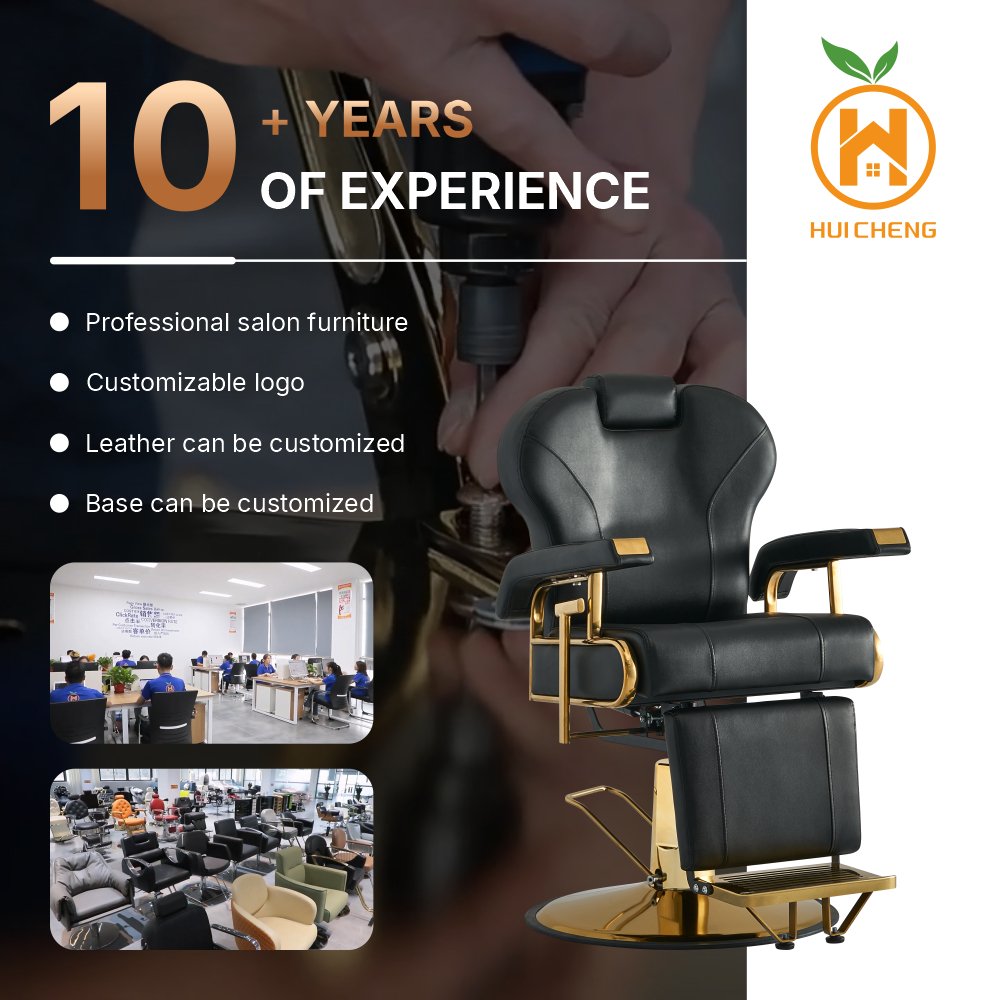Vintage salon equipment heavy duty leather modern beauty salon barber shop beauty chair ZY-BC8801