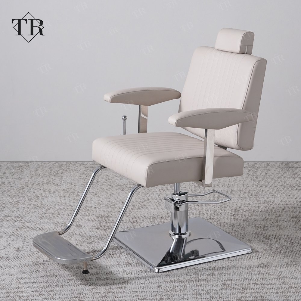 Turri 2024 Modern Custom Barber Chair For Men Styling Chair White Salon Furniture Memory Foam Hairdressing Chair