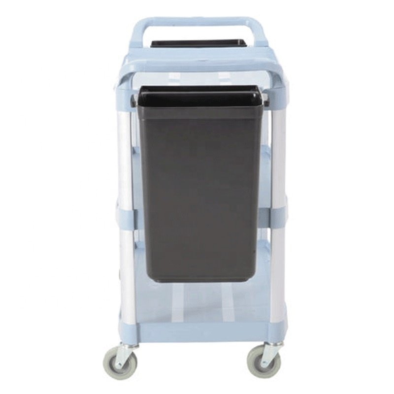 good quality outdoor modern wooden trolley Janitorial cart nail salon spa rolling for beauty nail salon with collecting bucket