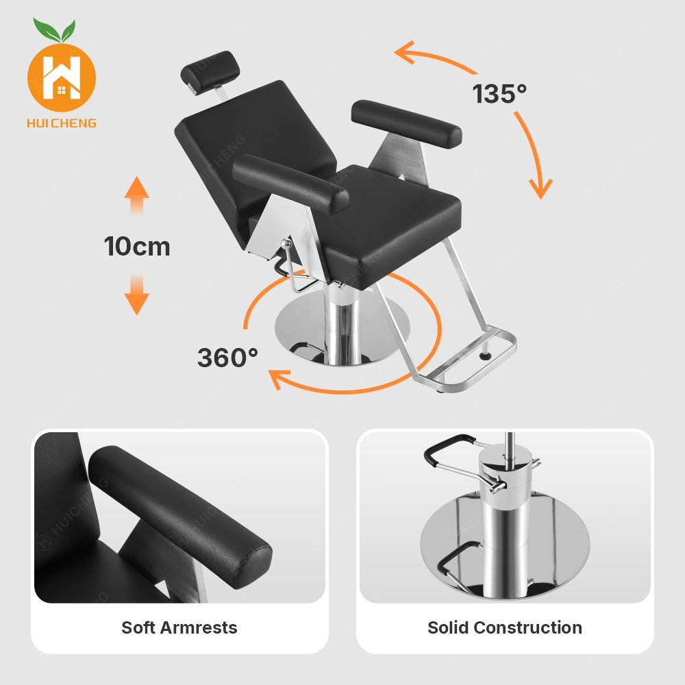 New Design Beauty Salon Furniture Styling Reclining Barber Chair for Sale LC334