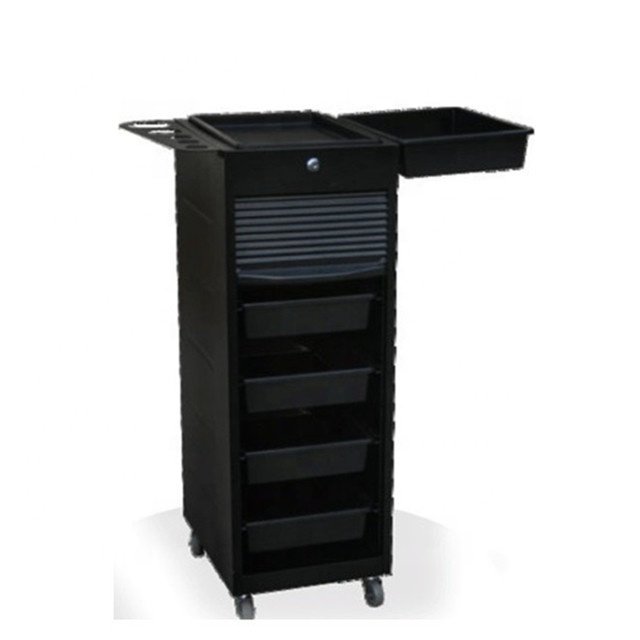 lockable plastic cart hair salon trolley