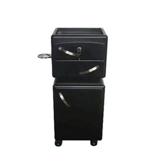 lockable plastic cart hair salon trolley