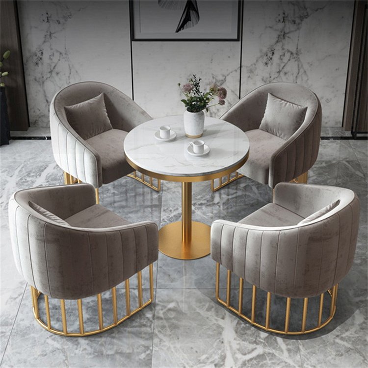 Kisen Beauty Spa Furniture Modern Waiting Sofa Reception Room Customer Chair with Table for Sale