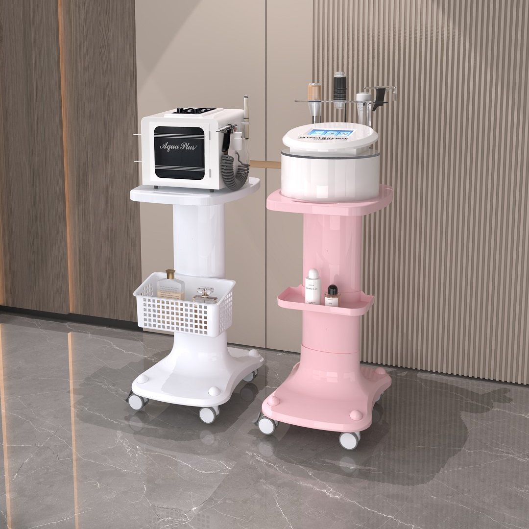 Factory wholesale ABS beauty salon furniture with plug-in board high quality hot selling beauty car with basket trolley