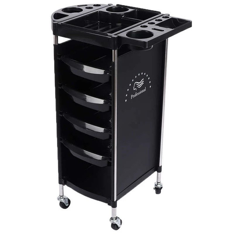 Multi-function Salon Trolley Cart with Wheels Hair Cart Rolling Storage Organizer Barber Station