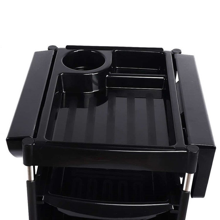 Multi-function Salon Trolley Cart with Wheels Hair Cart Rolling Storage Organizer Barber Station