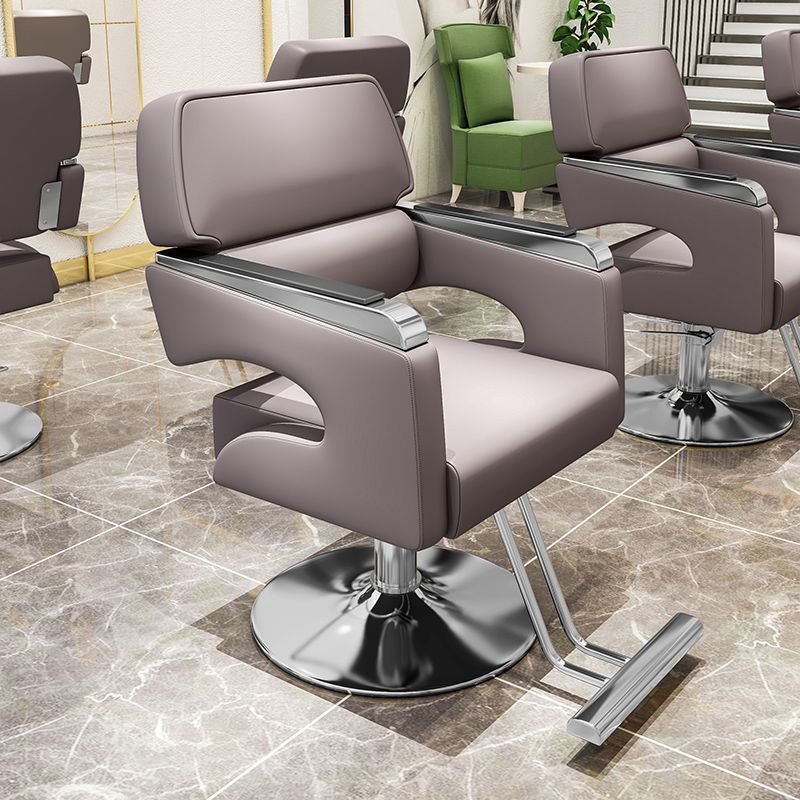 New Hair Barbershop Salon Perm Hair Chair Salon Barber Chair Adjustable Rotary Lift Half Chaise Chair Cross Border Home