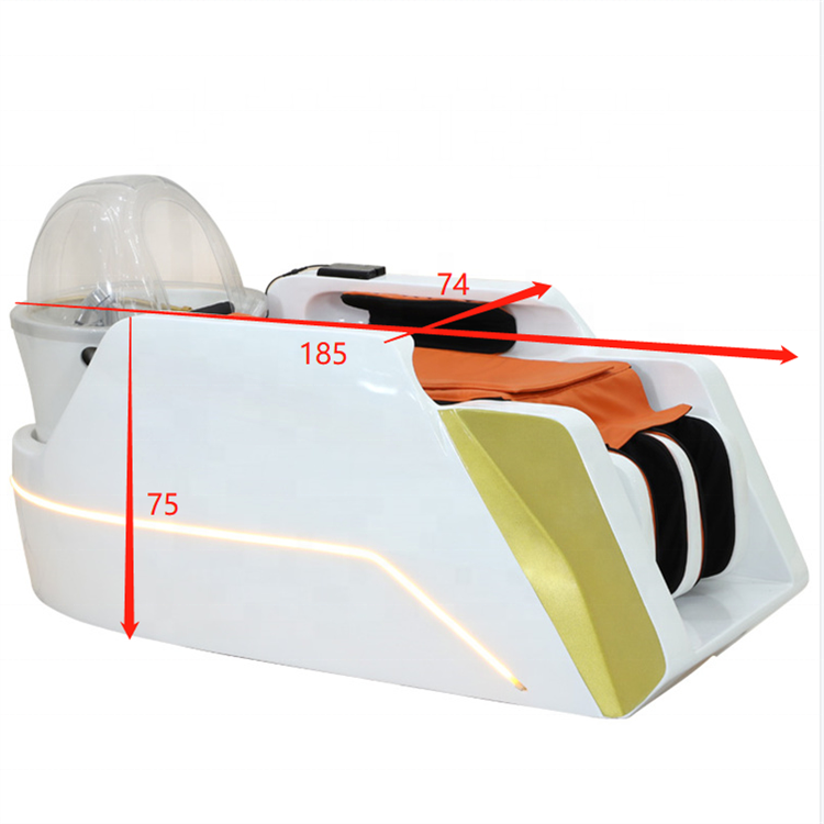 Siman Latest Massage Shampoo bed Full Body Arm Leg Back massage Robotic Imitate Hand Massage With Water Circulation And Steamer