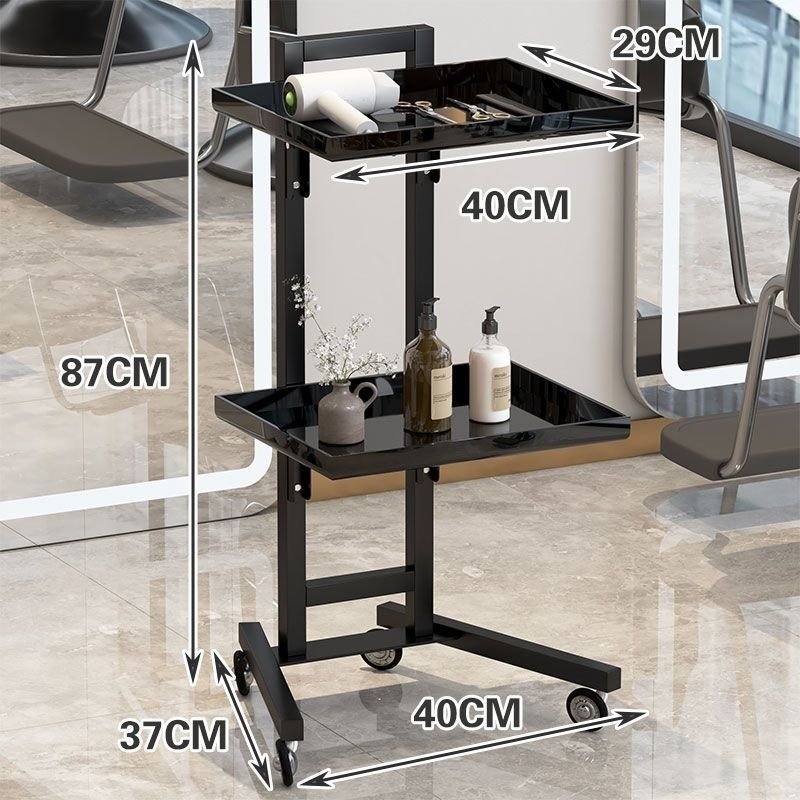 Stainless Tool Car barber shop Ironing And Dyeing Trolley Folding Storage Hair Salon Special Car
