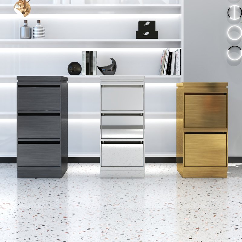 Modern luxury Barber Tool Cabinet Barber Shop Beauty Salon Special Trolley Salon Furniture Stainless Steel Drawer Tool Cabinet