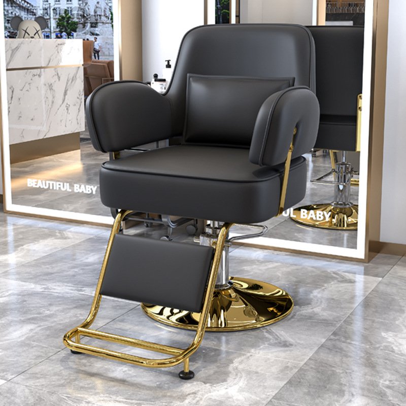 Modern rotation salon chair with pedal adjustable up and down Can Be Tilted Down salon furniture barber chair