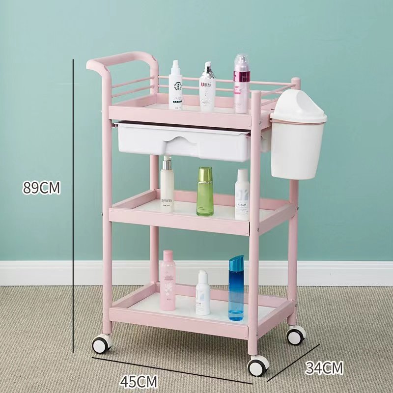 New Item Multifunctional Trolley Commercial with Wheels Tier Trolley Beauty Salon Spa Cart