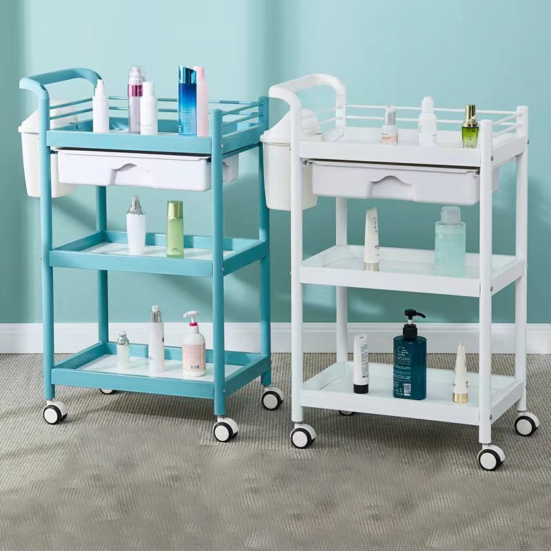 New Item Multifunctional Trolley Commercial with Wheels Tier Trolley Beauty Salon Spa Cart