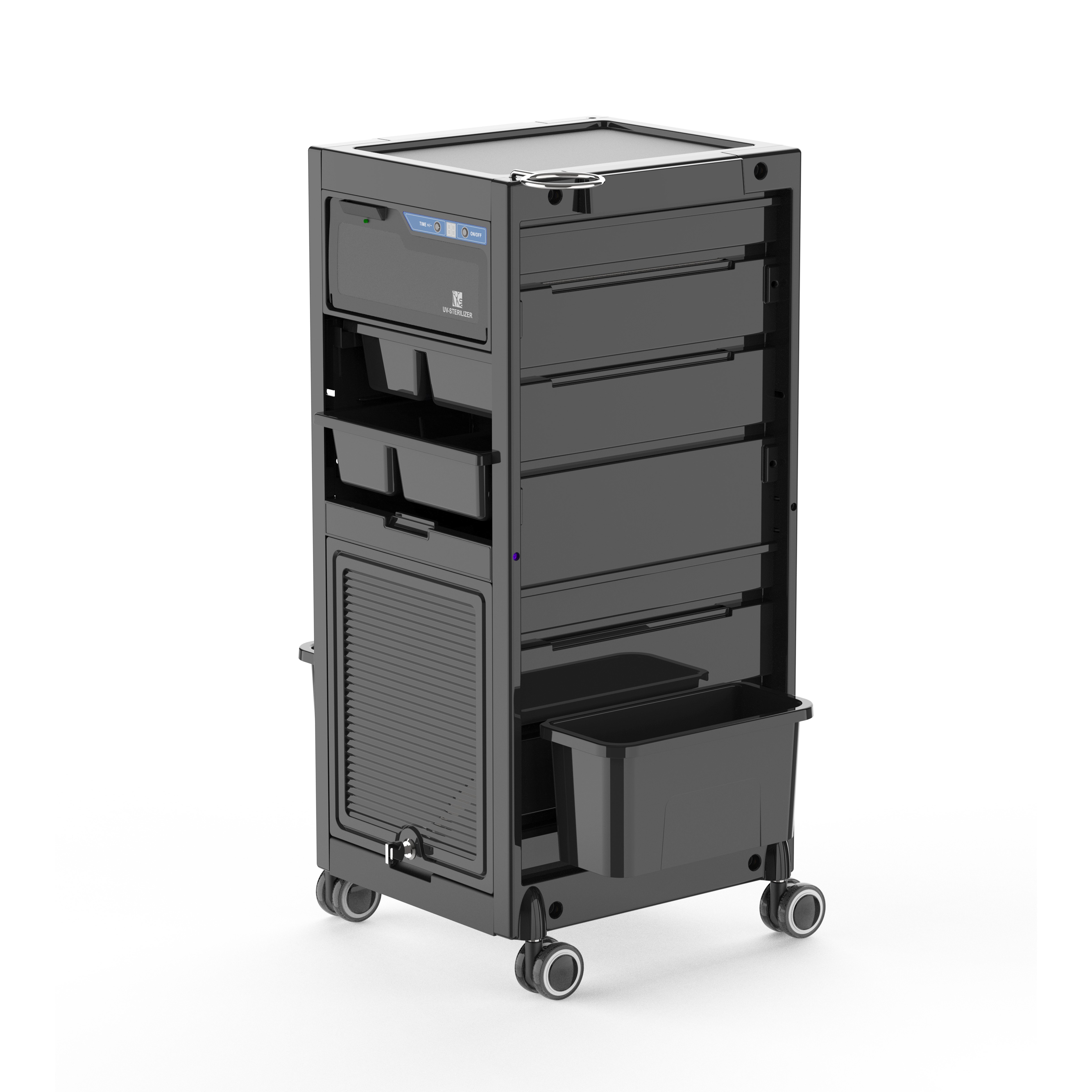 Beauty Salon Hairdressing Trolley Cart Salon Furniture Mall Products School Things Plastic Fashionable Modern China Customized