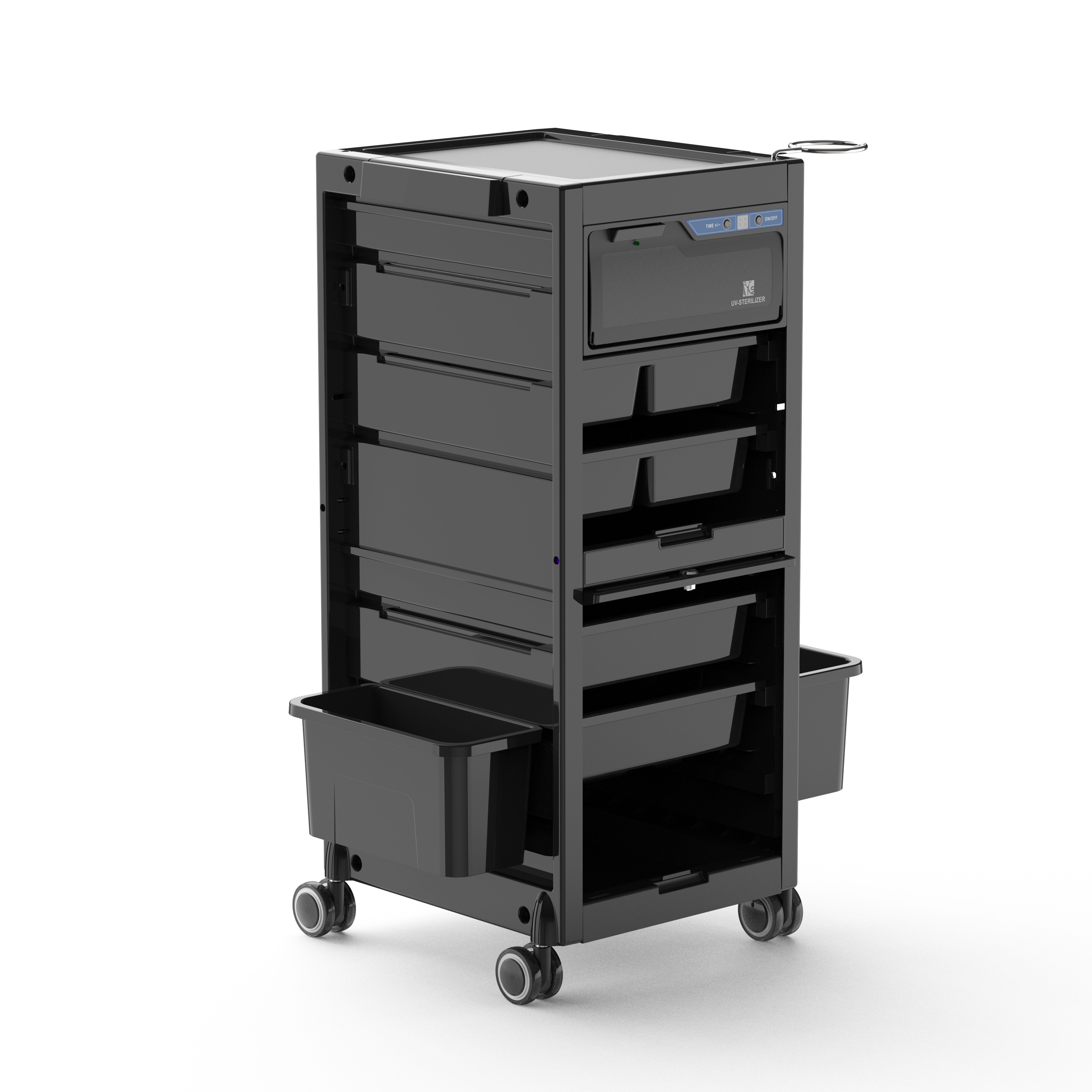 Beauty Salon Hairdressing Trolley Cart Salon Furniture Mall Products School Things Plastic Fashionable Modern China Customized