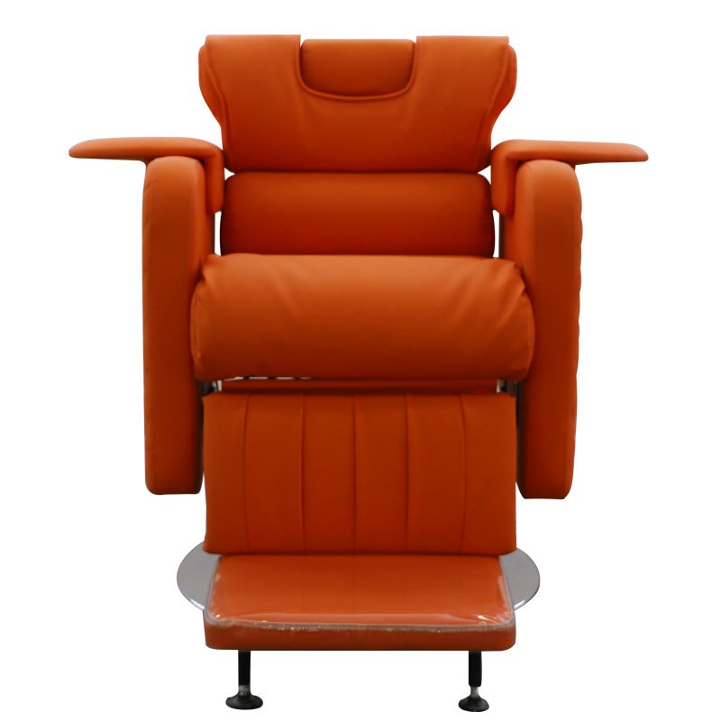 2024 Red Barber and Salon Chair with Massage Feature Synthetic Leather Styling Chair for Spa Hotel Beauty Salons Barbershops