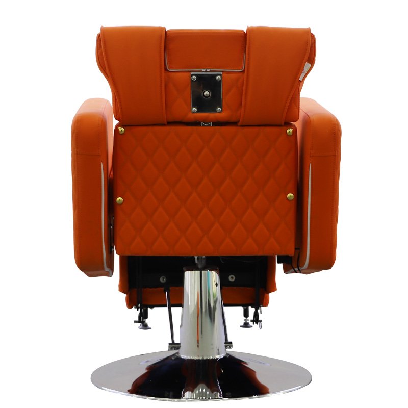 2024 Red Barber and Salon Chair with Massage Feature Synthetic Leather Styling Chair for Spa Hotel Beauty Salons Barbershops