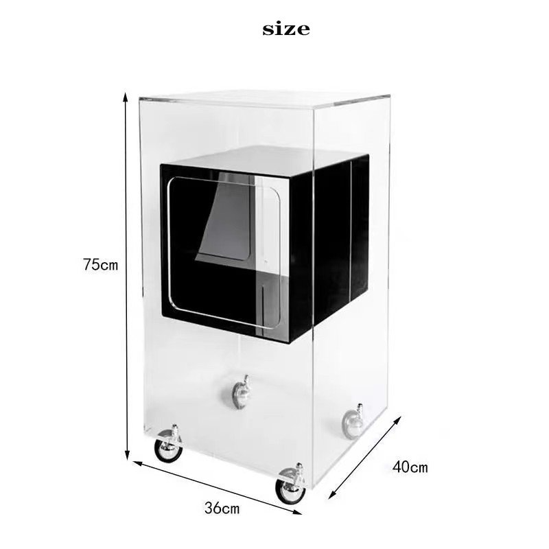 Beauty salon acrylic cart hairdressing shop instrument tool cart movable cart can be customized logo