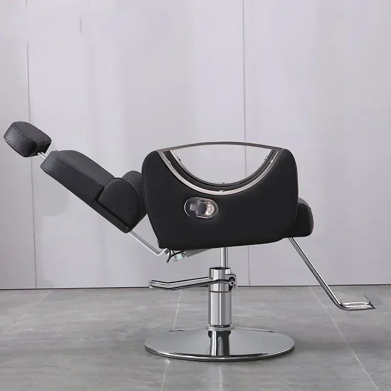 Light Grey Leather Best-Selling Manufacturer Price Hydraulic Barber Chair Hair Salon Furniture Equipment Barber Chairs