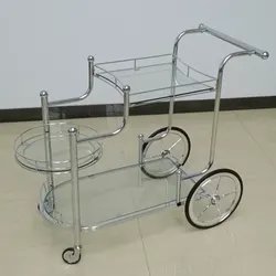 Luxury Metal Glass Tea Wine Food Catering Drinks Serving Trolley Cart For Bar Hotel Restaurant Wedding Party Bar Cart Trolley