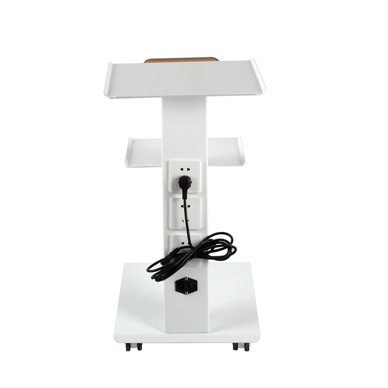 Yimmi Beauty Salon Trolley Furniture Metal Medical Dental Trolley With Socket Beauty Trolley