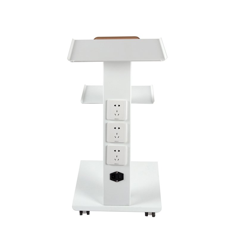 Yimmi Beauty Salon Trolley Furniture Metal Medical Dental Trolley With Socket Beauty Trolley