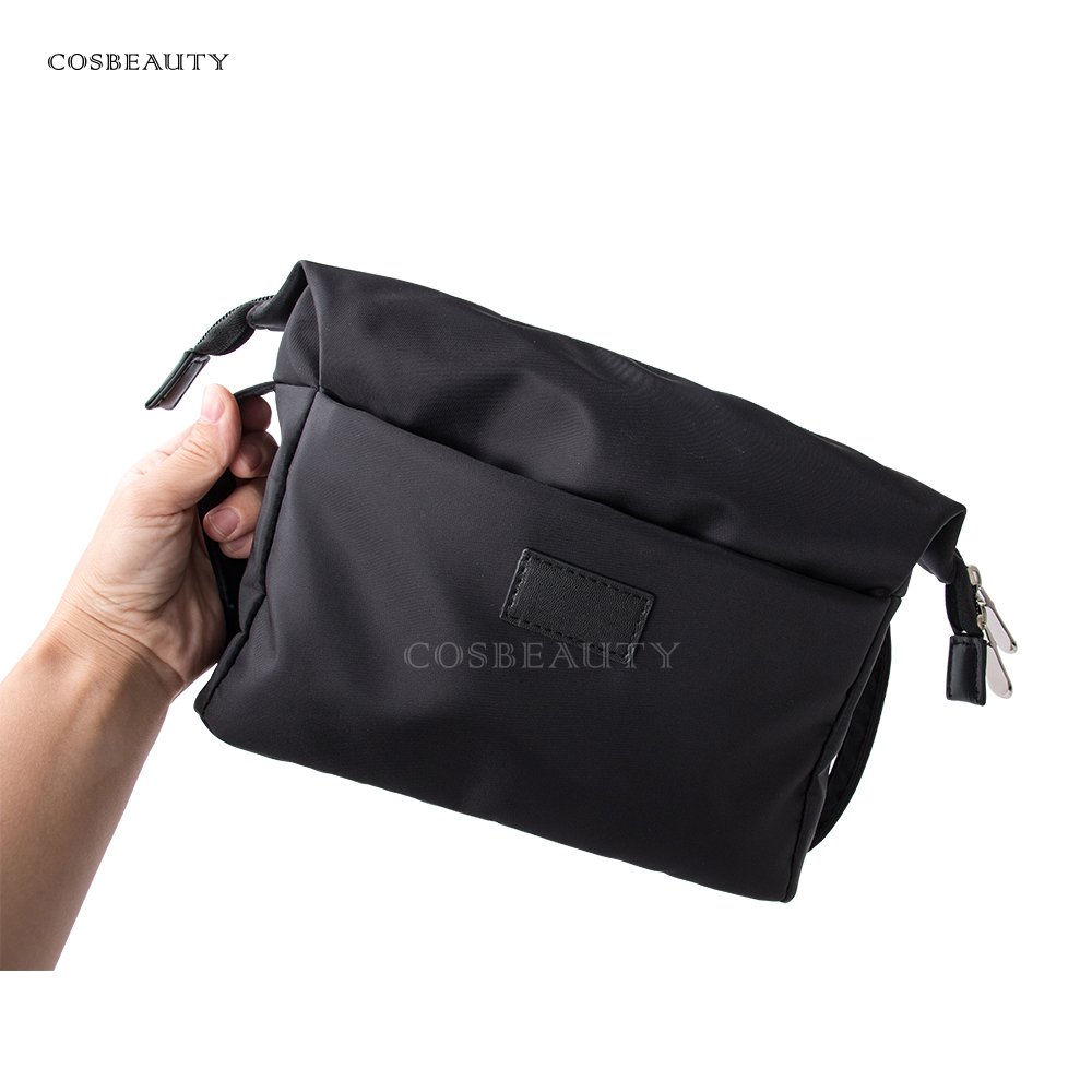 Wholesale Custom Logo Professional Luxury Large Capacity Recycled Cotton Canvas Travel Make Up Toiletry Cosmetic Makeup Bag