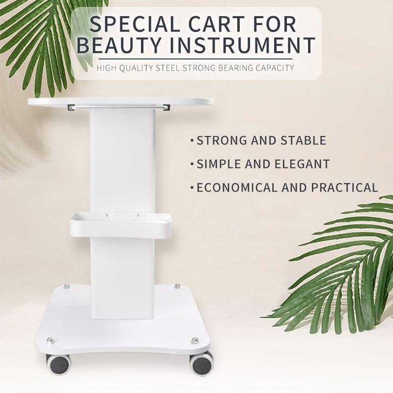 Top quality Beauty Equipment Aesthetic Acrylic Cart Trolley Salon Spa Facial Hairdressing Acrylic Salon Working Trolley
