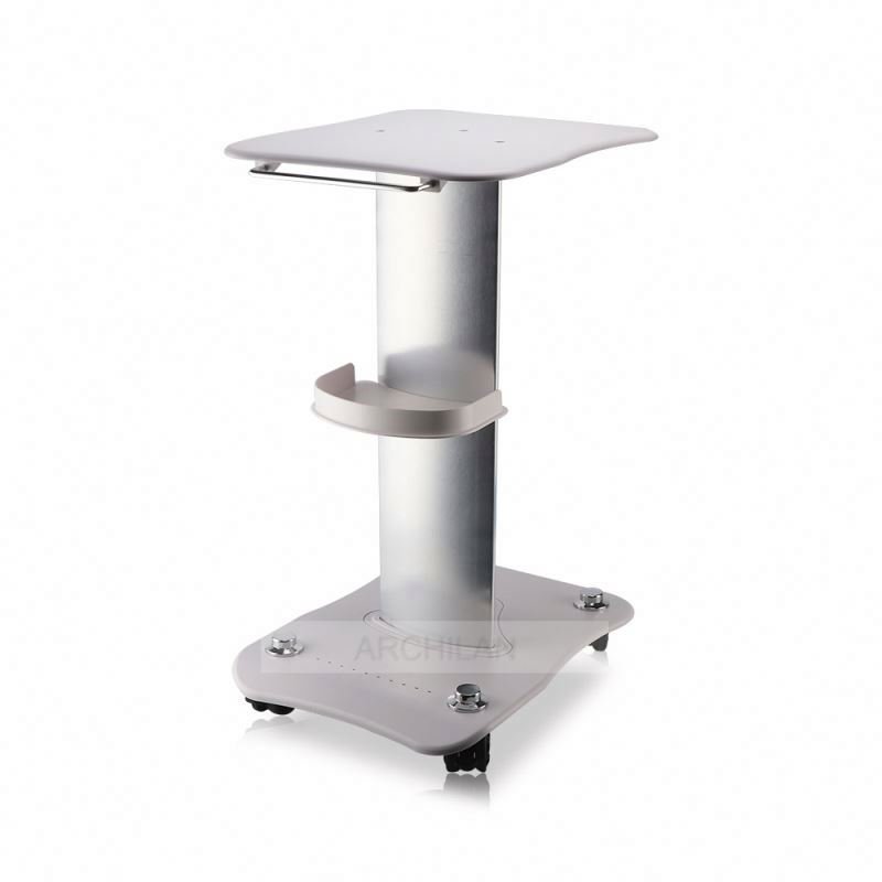 New Arrival 4 Wheels White Standing Trolley Beauty Machine Trolley For Salon Use
