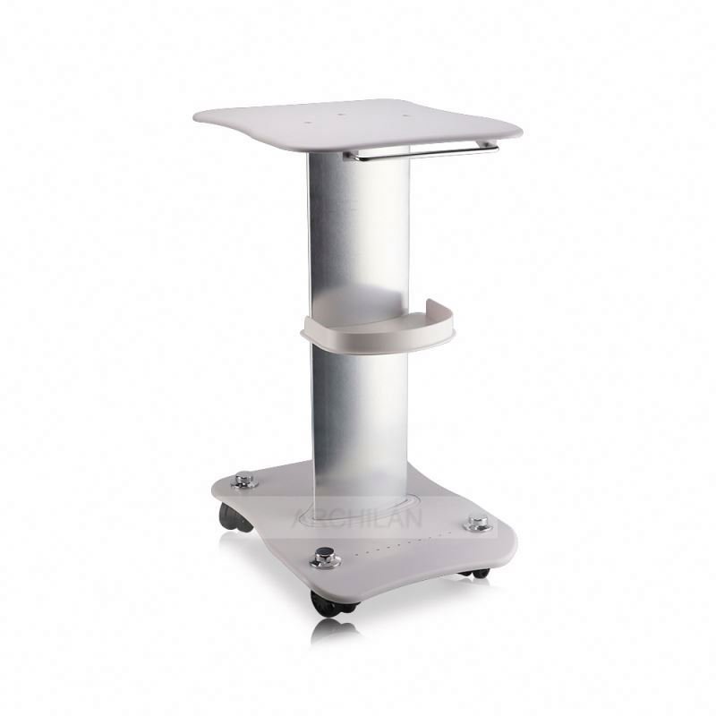 New Arrival 4 Wheels White Standing Trolley Beauty Machine Trolley For Salon Use
