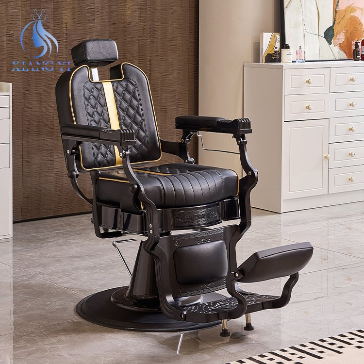 Heavy duty Hydraulic Pump Men Salon Reclining hairdressers chairs vintage Barber Chair