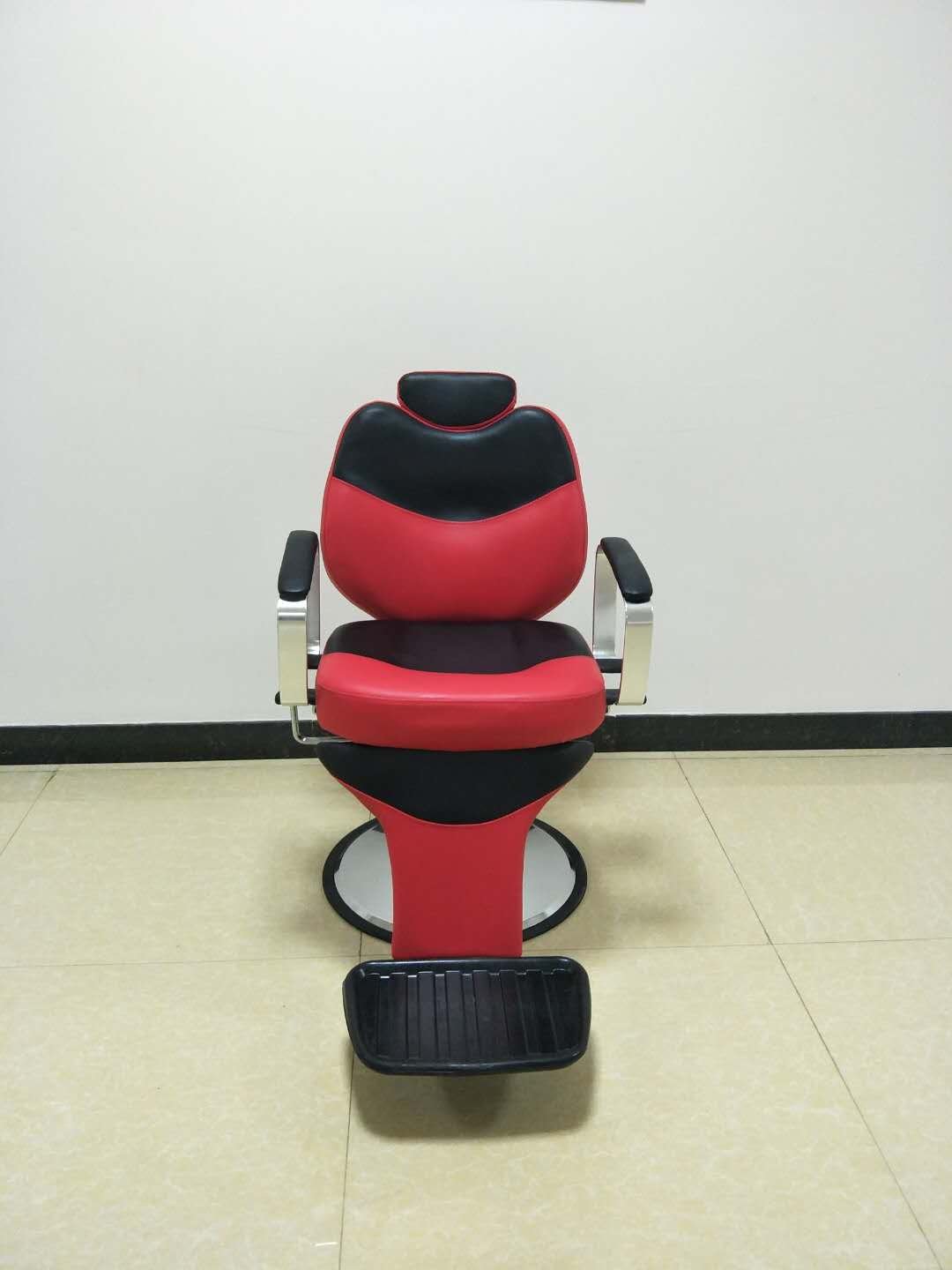 Big Red Hairdresser and Shaving Stool Hairdresser Modeling Chair New Hot Selling Retro Salon Furniture Barber Chair