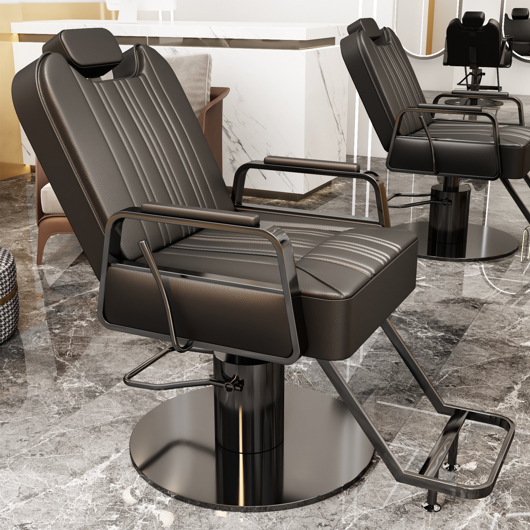 High quality salon furniture barber shop hairdressing chair barber chair wholesale salon equipment