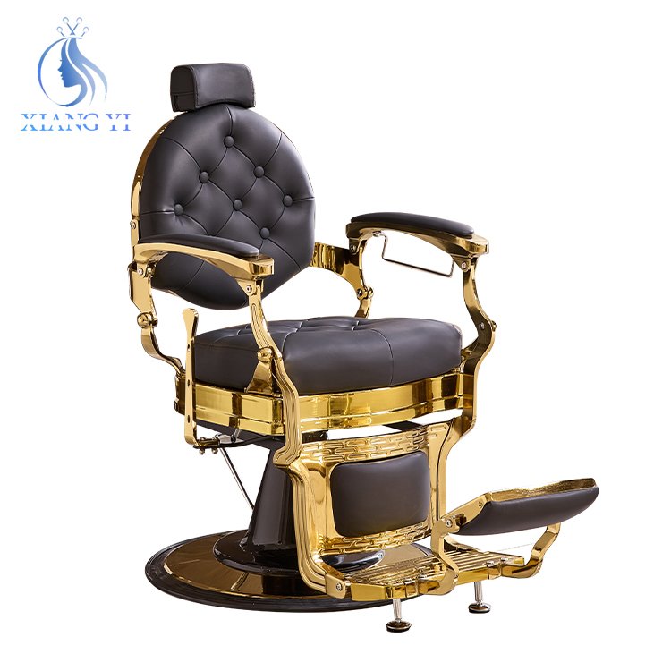 Reclining Hydraulic vintage hairdressers chair Beauty heavy duty Salon barber chair