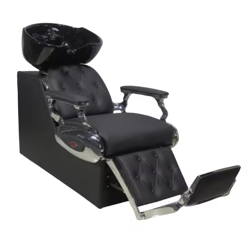 Vintage luxury tufted Shampoo Chair barber chair Barber Shop Equipment Hairdressing Barber Chair