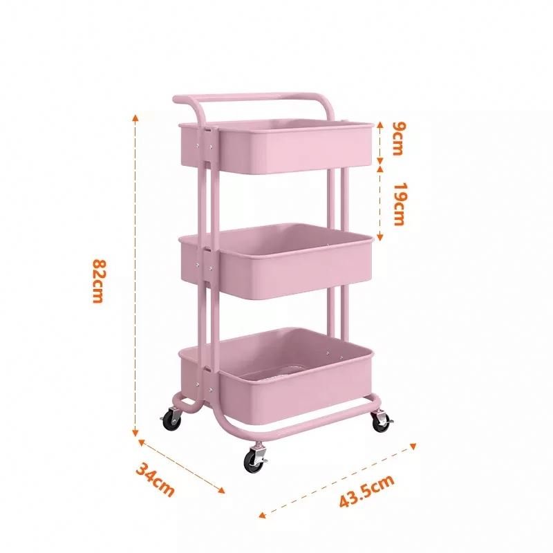 Beauty Tools Collecting Salon Trolley Hairdressing SPA Cart Organizer Multi-Function Manicure Cart Storage Holders
